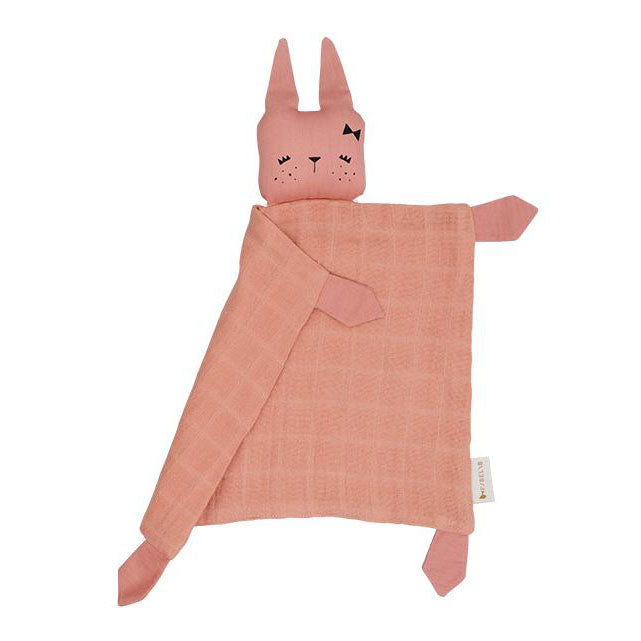 Animal Bunny Cuddle Comforter - Old Rose - Little Reef and Friends