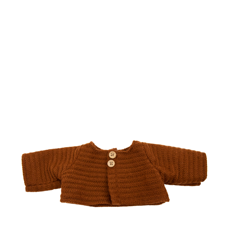Dinkum Doll Cardigan Chestnut - Little Reef and Friends