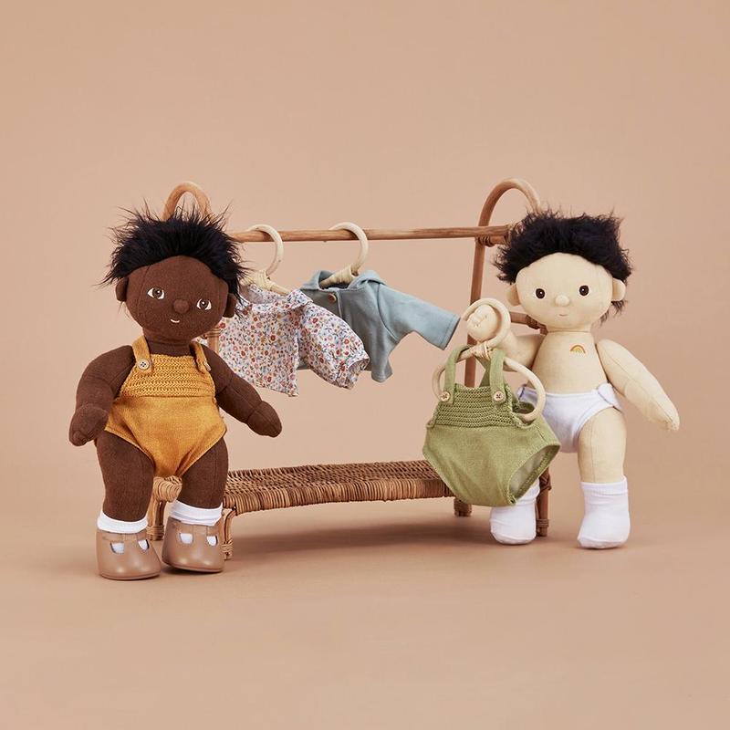 Dinkum Doll Rattan Clothing Rail - Little Reef and Friends