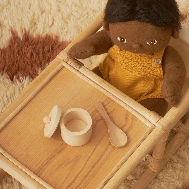 Dinkum Doll Wooden Feeding Set - Little Reef and Friends