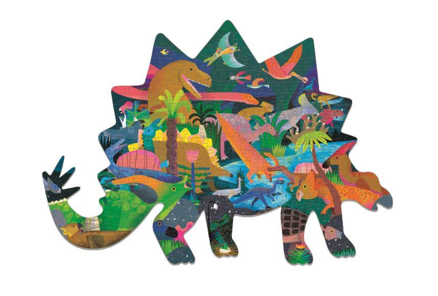 Dinosaurs Shaped Scene Puzzle 300pc - Little Reef and Friends