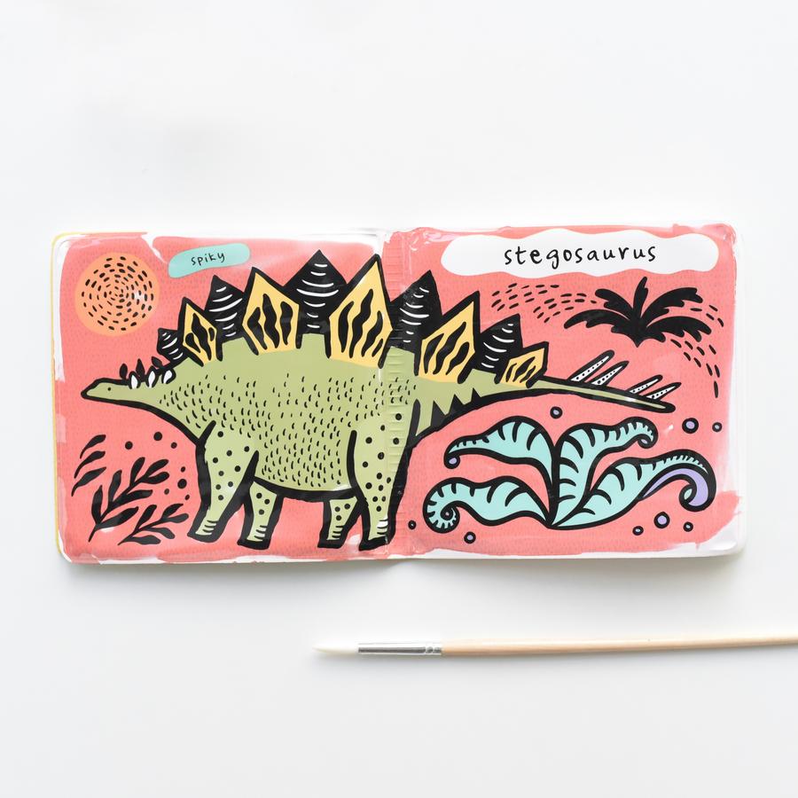 Who Loves Dinosaurs? Colour Me Bath Book - Little Reef and Friends
