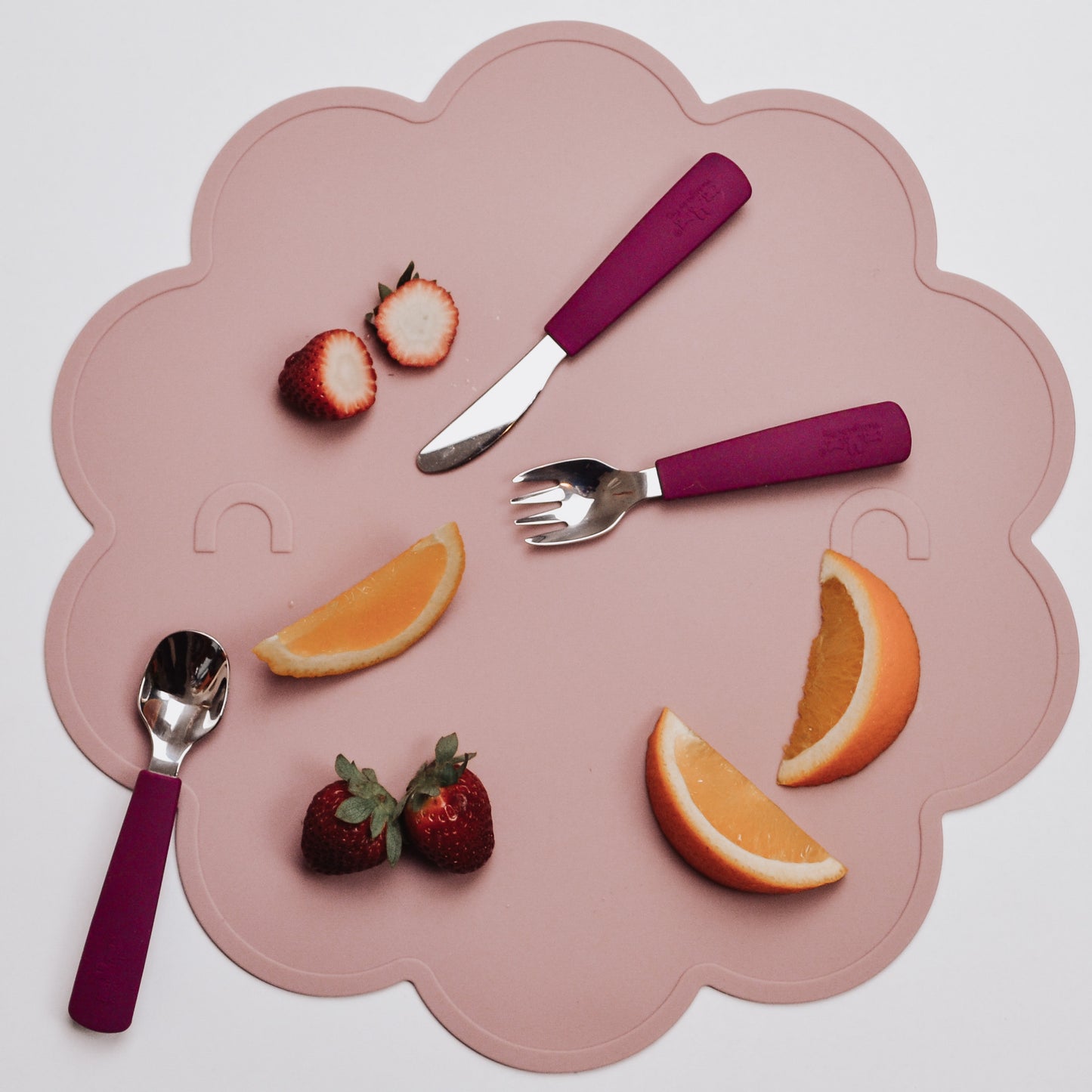 Toddler Feedie Cutlery Set - Plum - Little Reef and Friends