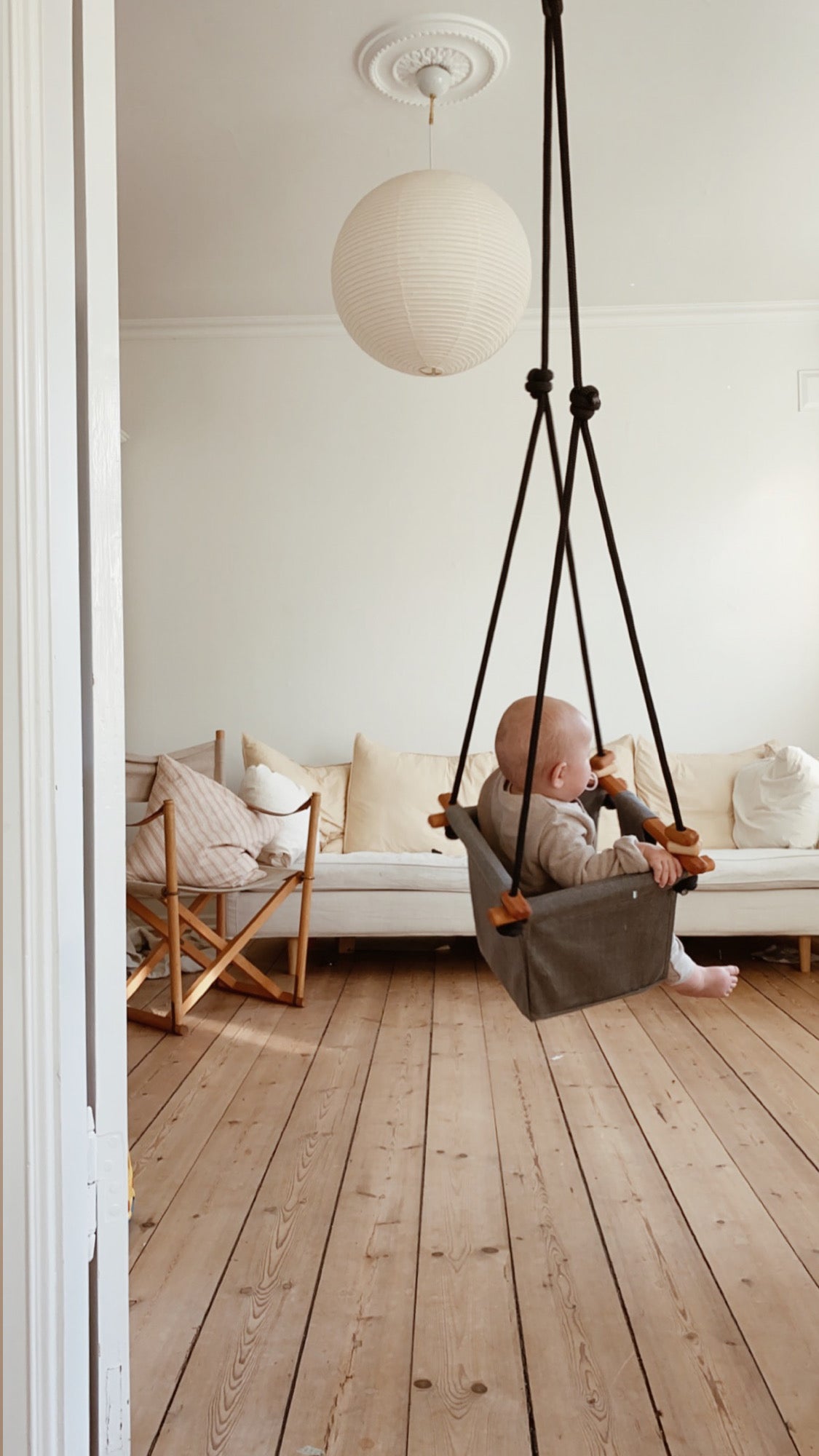 Baby & Toddler Swing - Classic Taupe - Little Reef and Friends