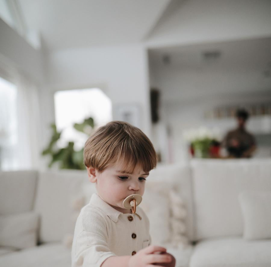 Colour Block Rubber Pacifier - Desert - Little Reef and Friends