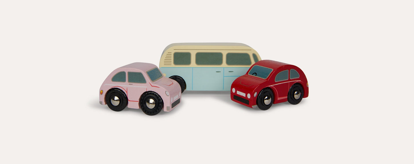 Le Toy Van Retro Metro Car Set Little Reef and Friends