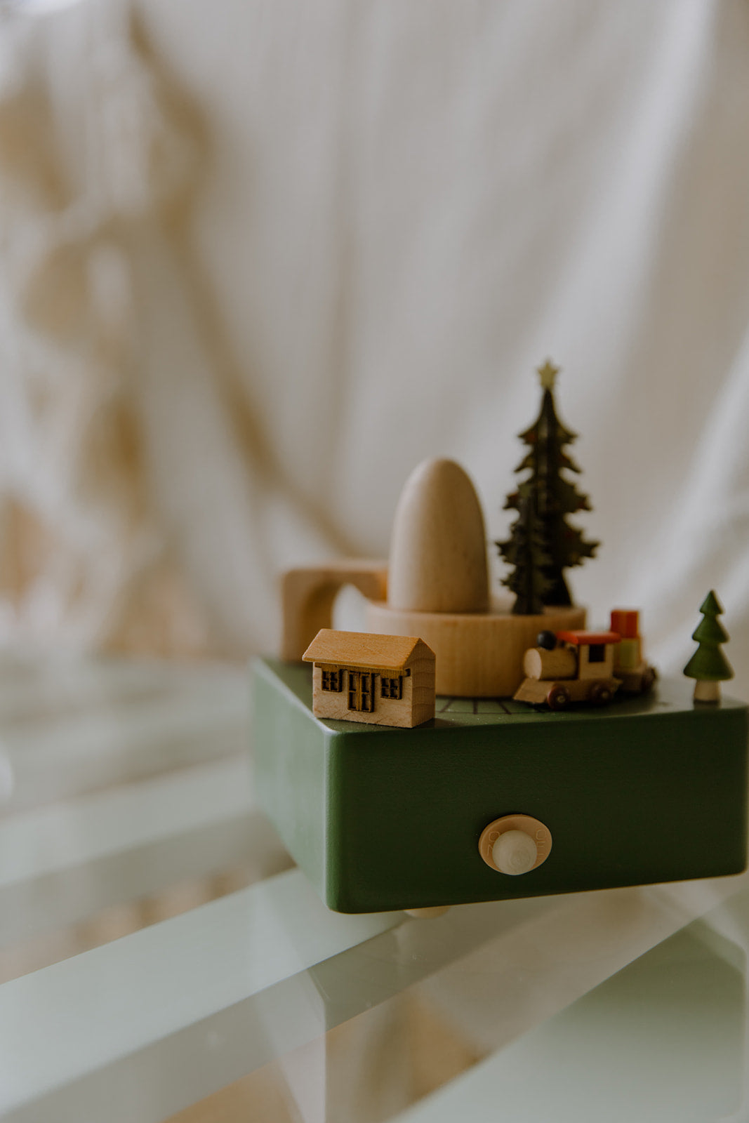 Christmas Eve Musical Wooden Carousel - Little Reef and Friends