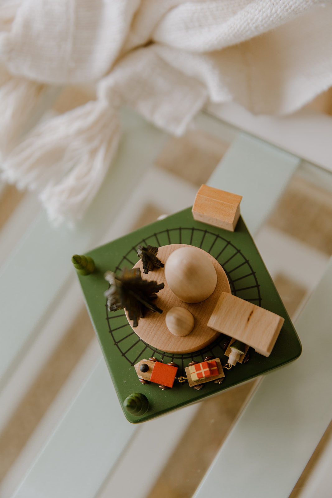 Christmas Eve Musical Wooden Carousel - Little Reef and Friends