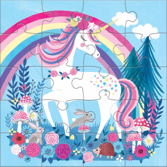 Magical Unicorn Magnetic Puzzle Double-Sided 20pc - Little Reef and Friends