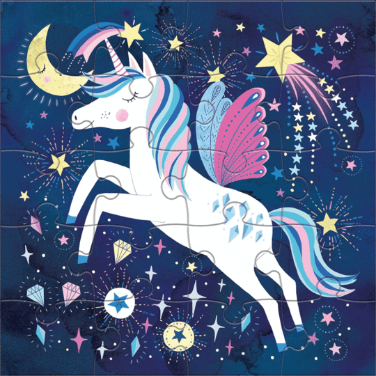 Magical Unicorn Magnetic Puzzle Double-Sided 20pc - Little Reef and Friends