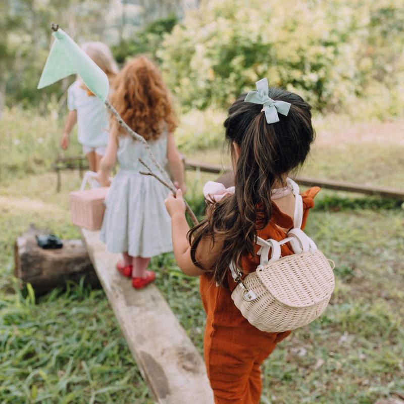 Mini Chari Rattan Bag - Straw - Little Reef and Friends