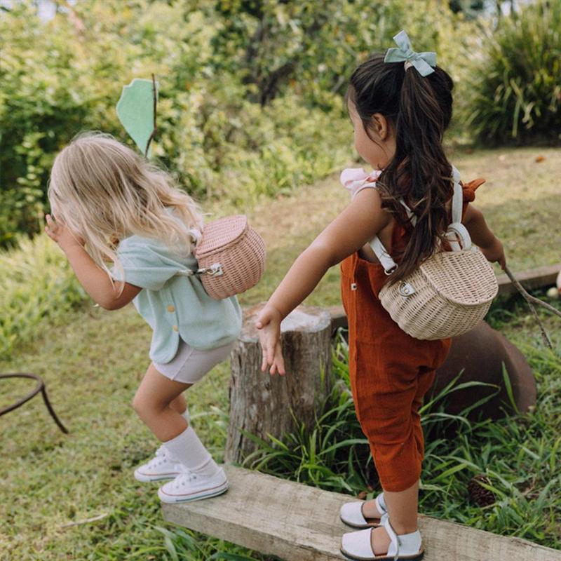 Mini Chari Rattan Bag - Straw - Little Reef and Friends