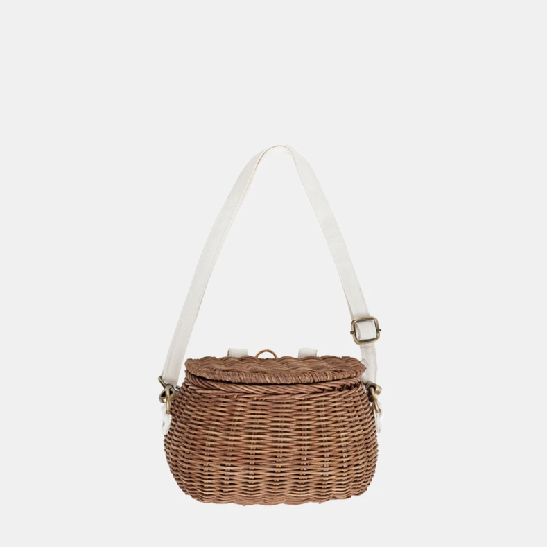 Mini Chari Rattan Bag - Natural - Little Reef and Friends