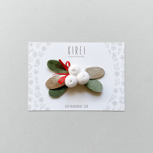 Mistletoe Headband / Hairclip - Little Reef and Friends