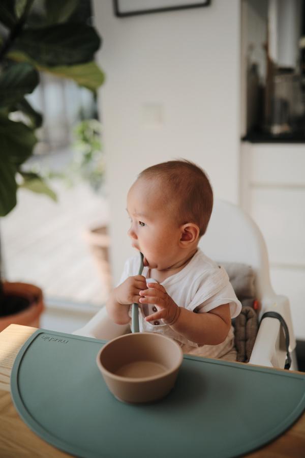 Silicone Feeding Spoons 2 pk - Dried Thyme/Natural - Little Reef and Friends