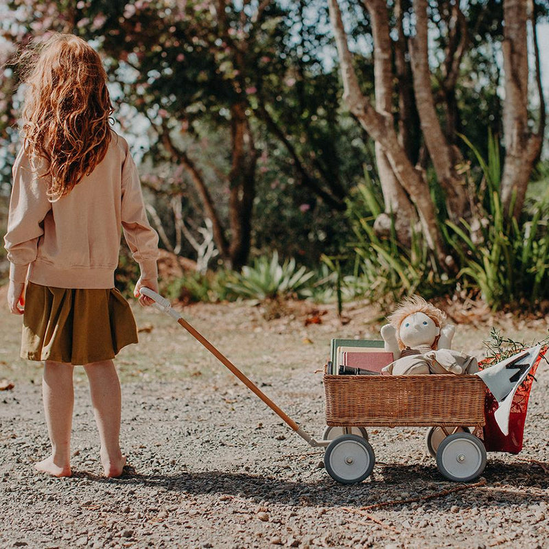 Rattan Wonder Wagon - Natural - Little Reef and Friends