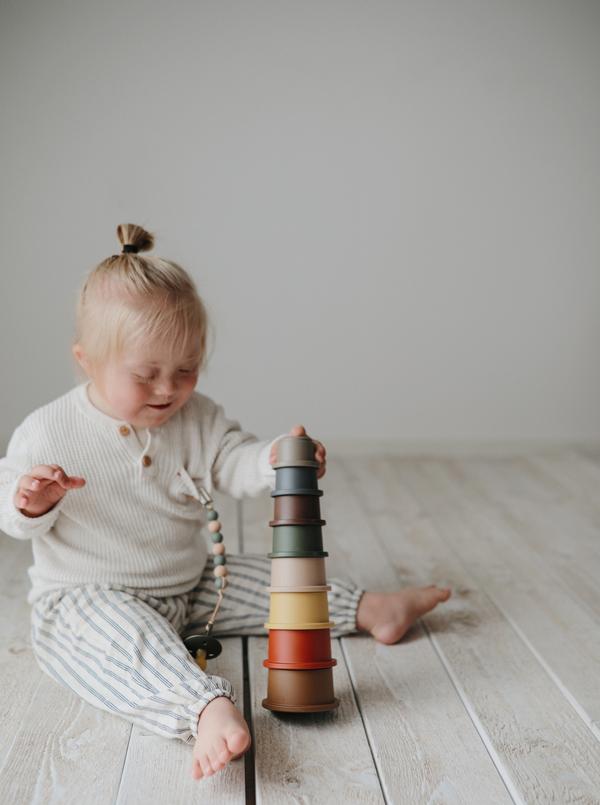 Stacking Cups Toy - Retro - Little Reef and Friends