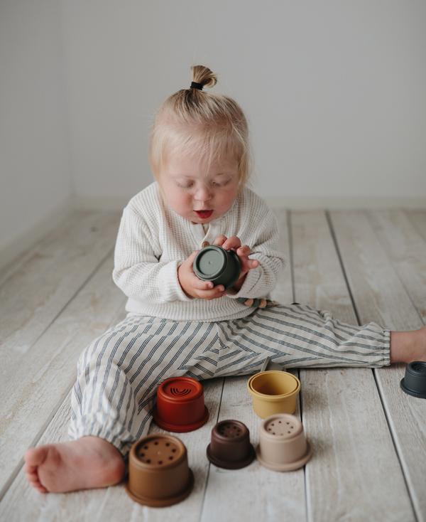 Stacking Cups Toy - Retro - Little Reef and Friends