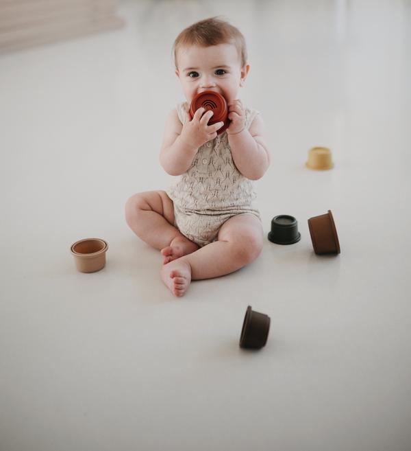 Stacking Cups Toy - Retro - Little Reef and Friends