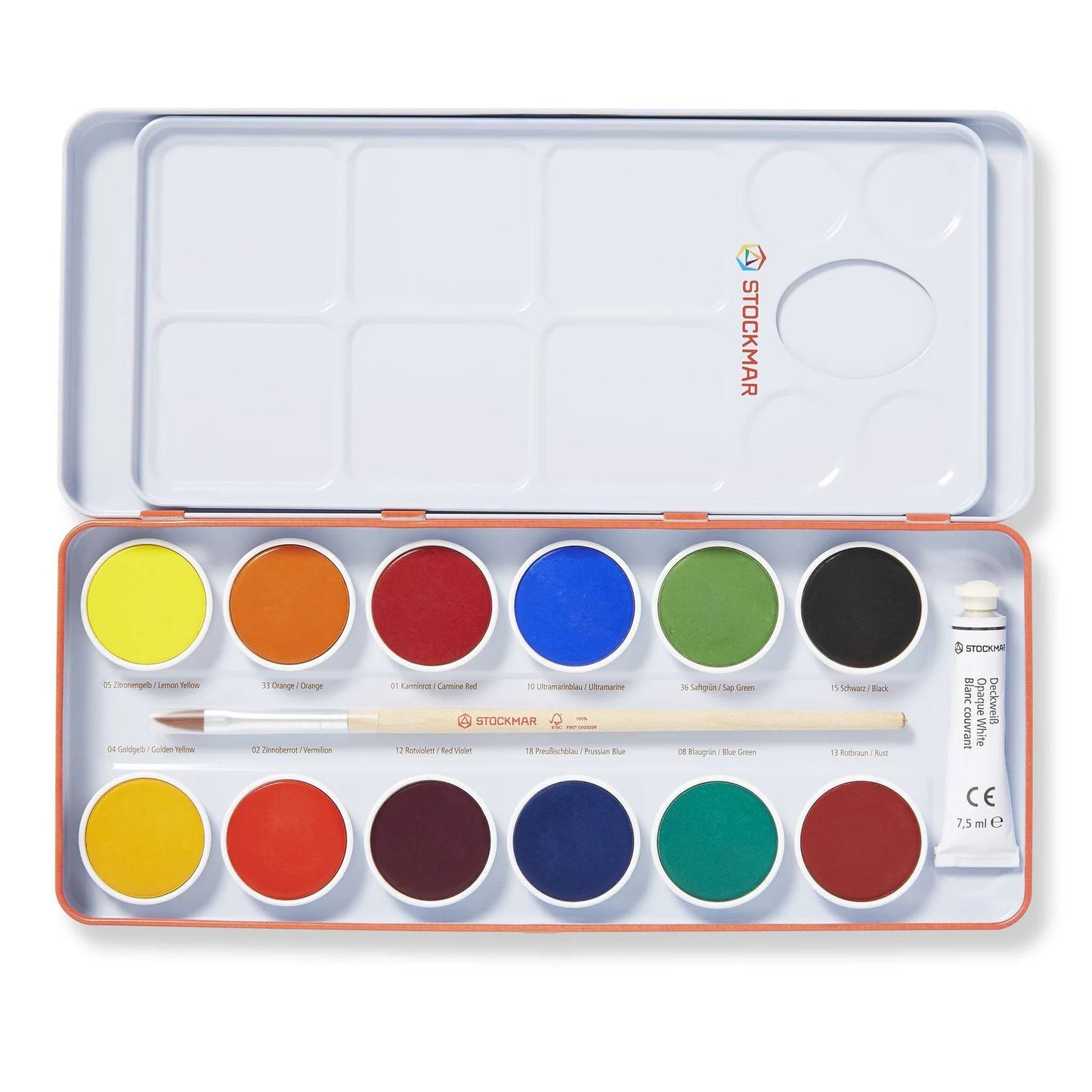 Opaque Watercolour Painting Set - 12 Colours - Little Reef and Friends